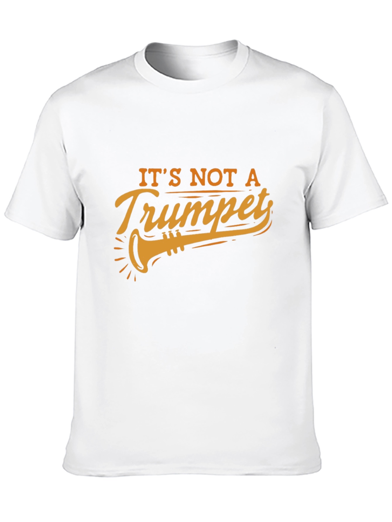 Camiseta Negra con Diseño de Trompeta Humorístico