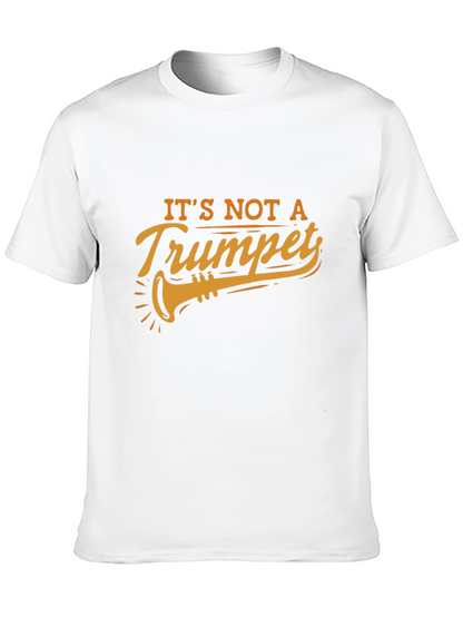 Camiseta Negra con Diseño de Trompeta Humorístico