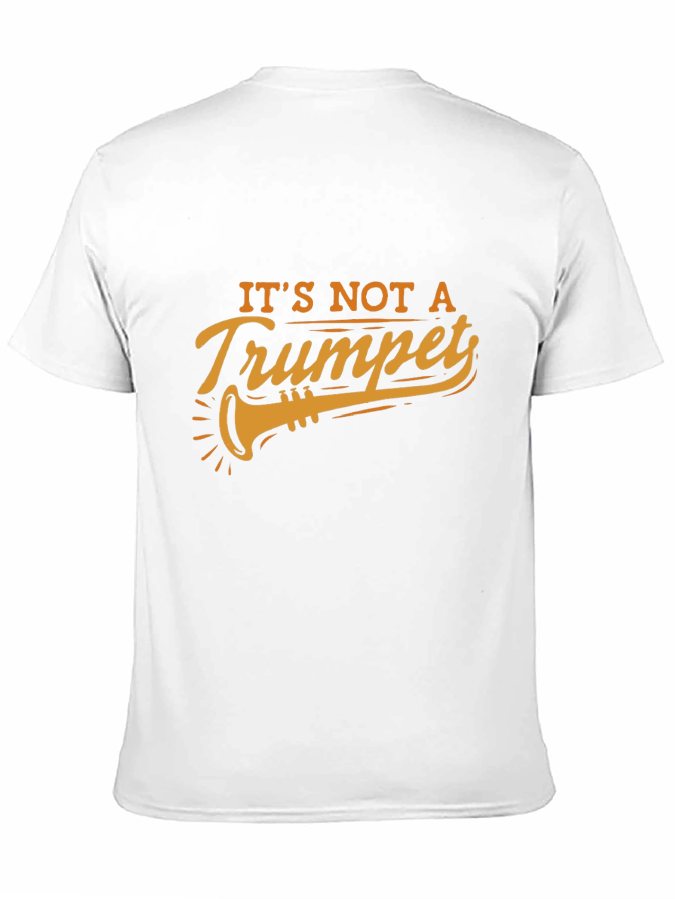 Camiseta Negra con Diseño de Trompeta Humorístico