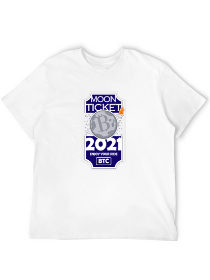 Camiseta Bitcoin Moon Ticket 2021 - ¡A la Luna!