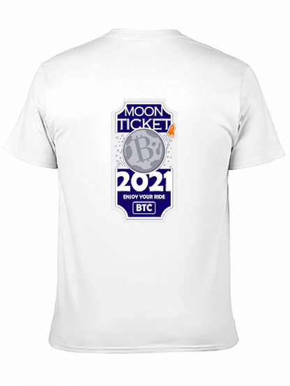 Camiseta Bitcoin Moon Ticket 2021 - ¡A la Luna!