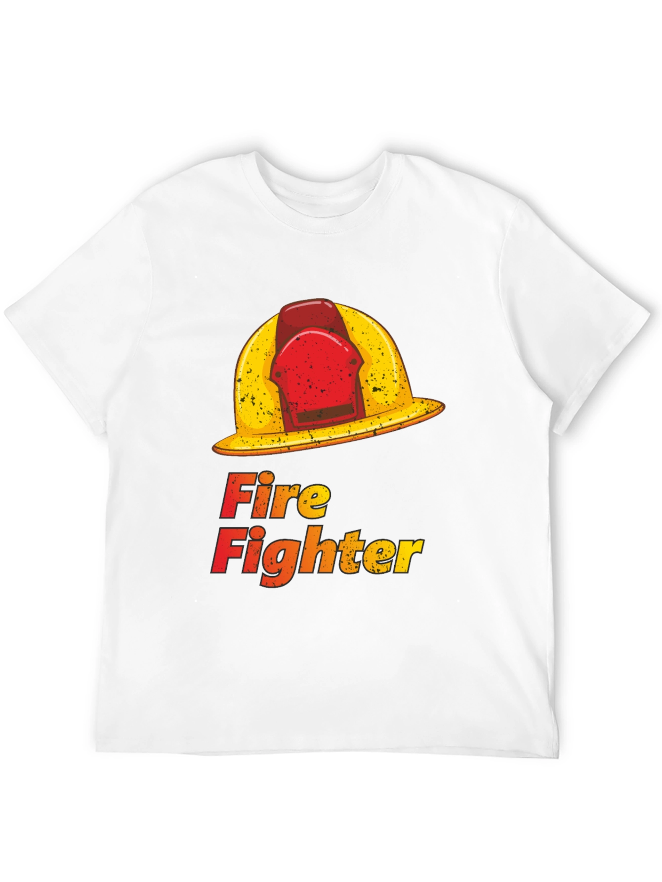 Camiseta Negra Fire Fighter Gráfica