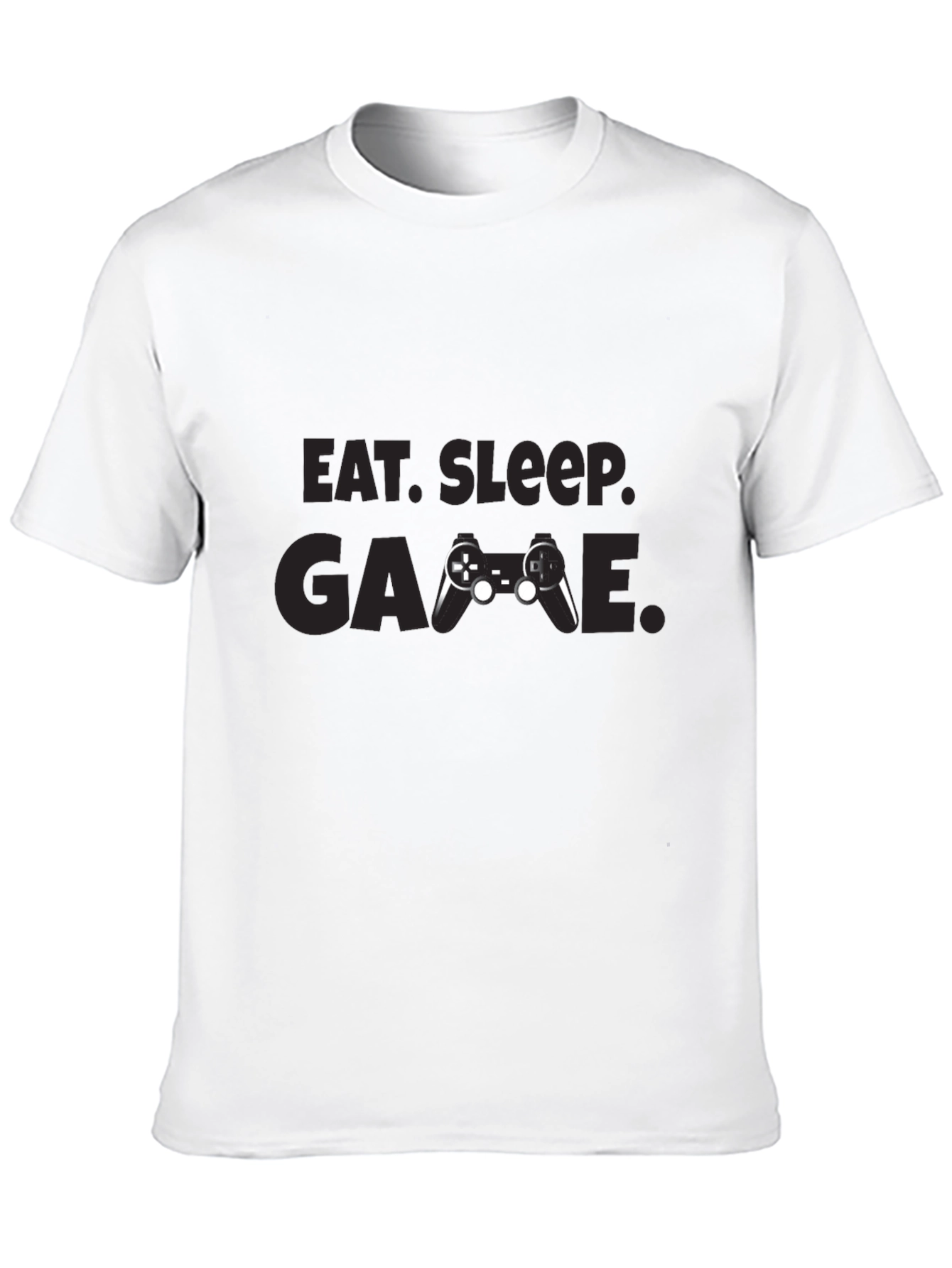Camiseta Negra Eat Sleep Game Gamer