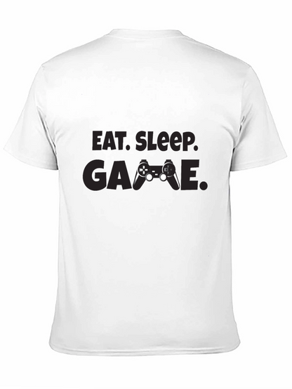 Camiseta Negra Eat Sleep Game Gamer
