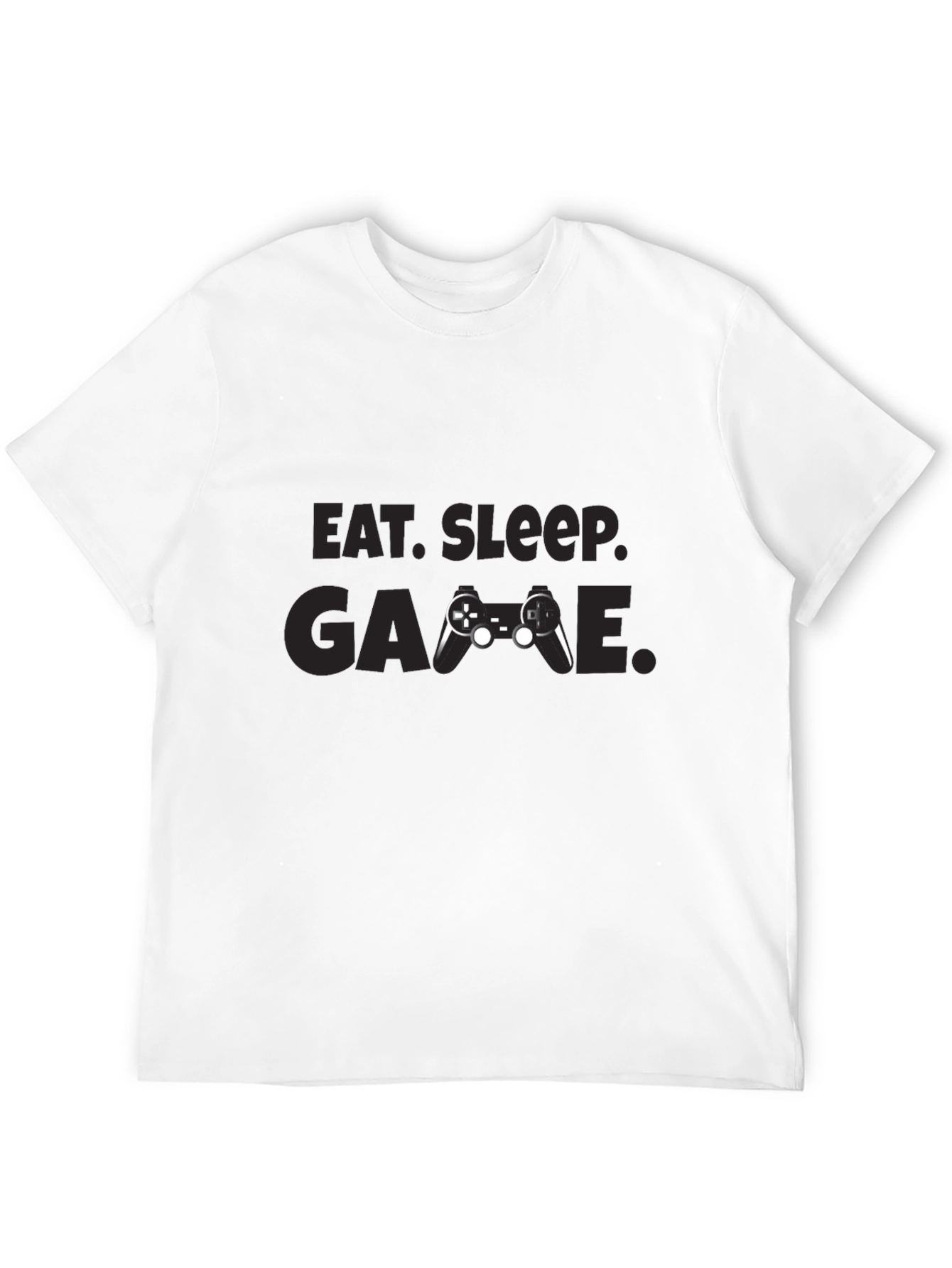 Camiseta Negra Eat Sleep Game Gamer