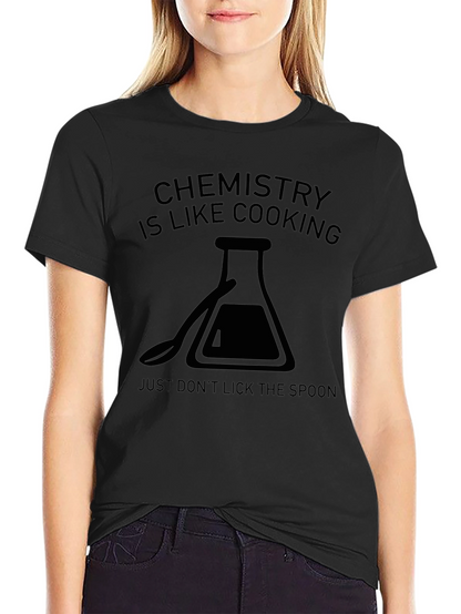 Camiseta Negra: Química es Como Cocinar