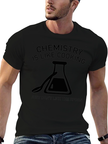 Camiseta Negra: Química es Como Cocinar