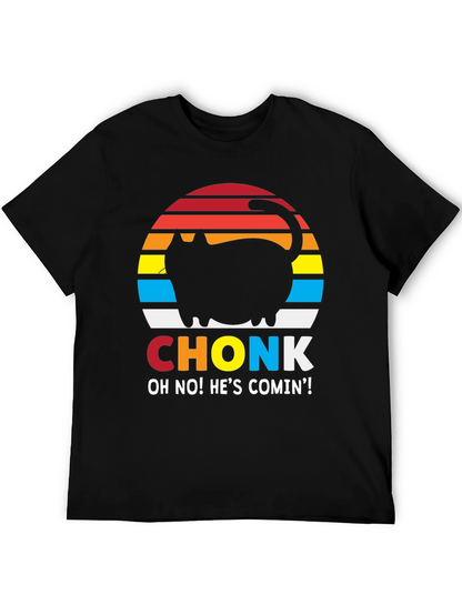 Camiseta Hombre CHONK: ¡Gato Divertido!