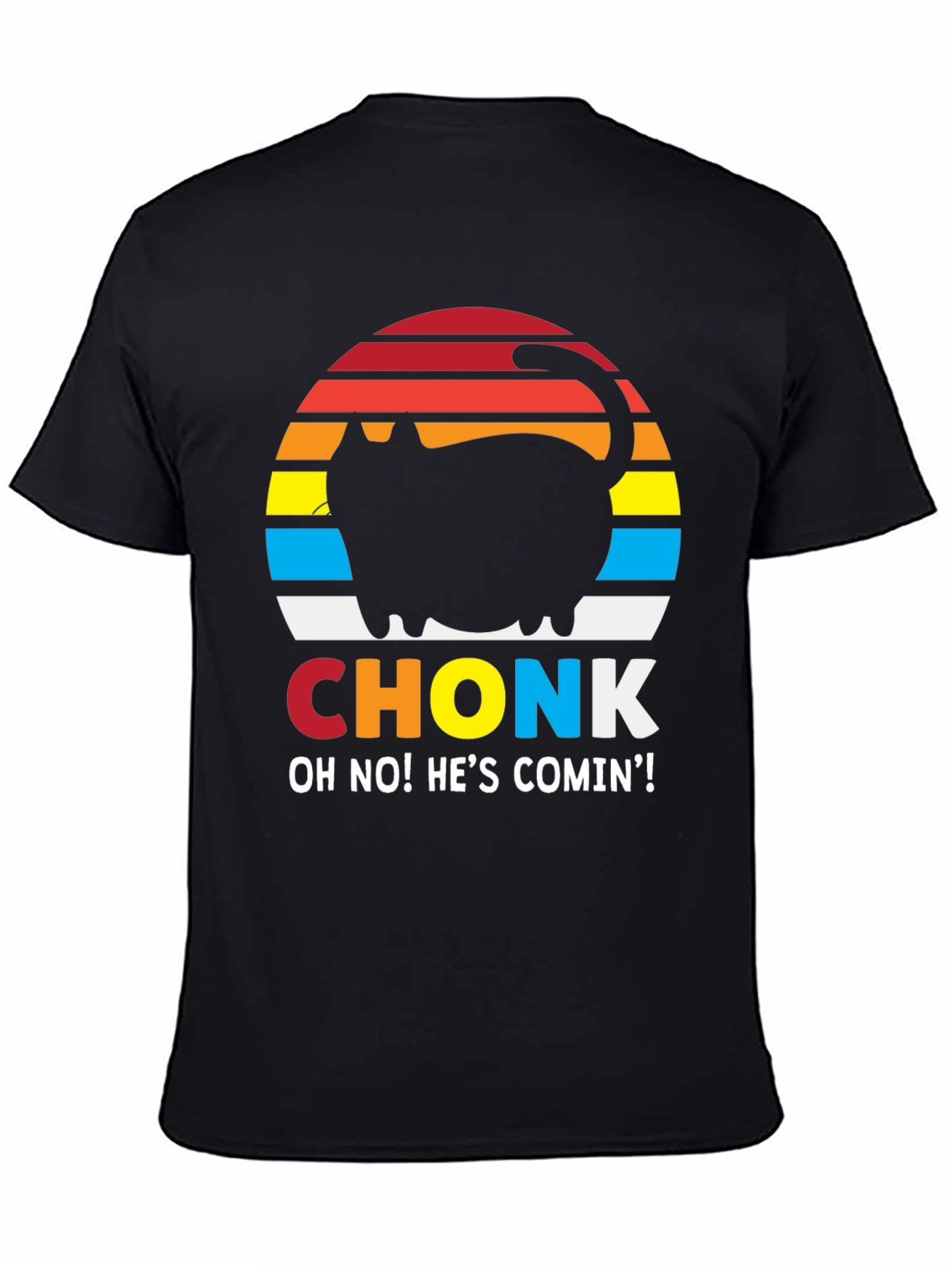 Camiseta Hombre CHONK: ¡Gato Divertido!