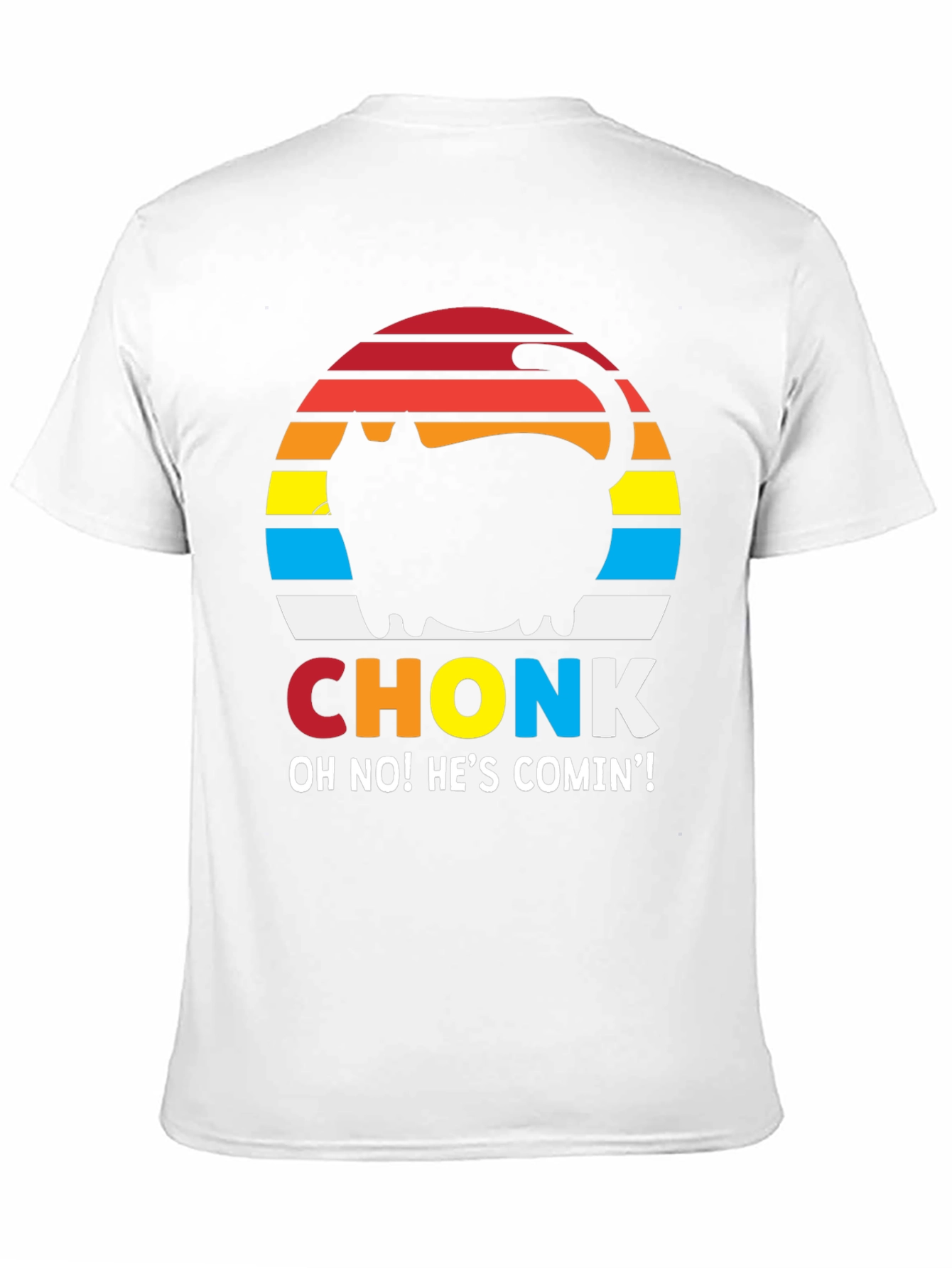 Camiseta Hombre CHONK: ¡Gato Divertido!