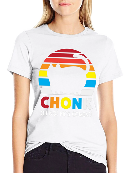 Camiseta Hombre CHONK: ¡Gato Divertido!