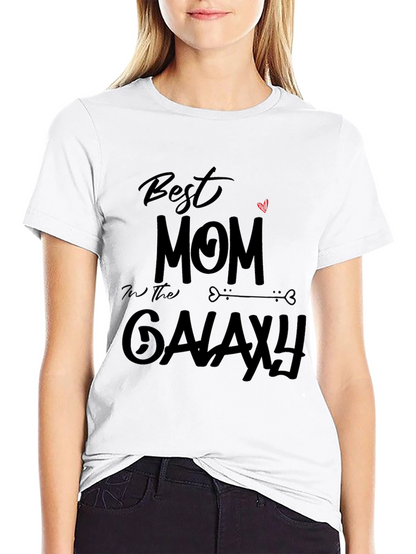 Camiseta Negra: Mejor Mamá de la Galaxia