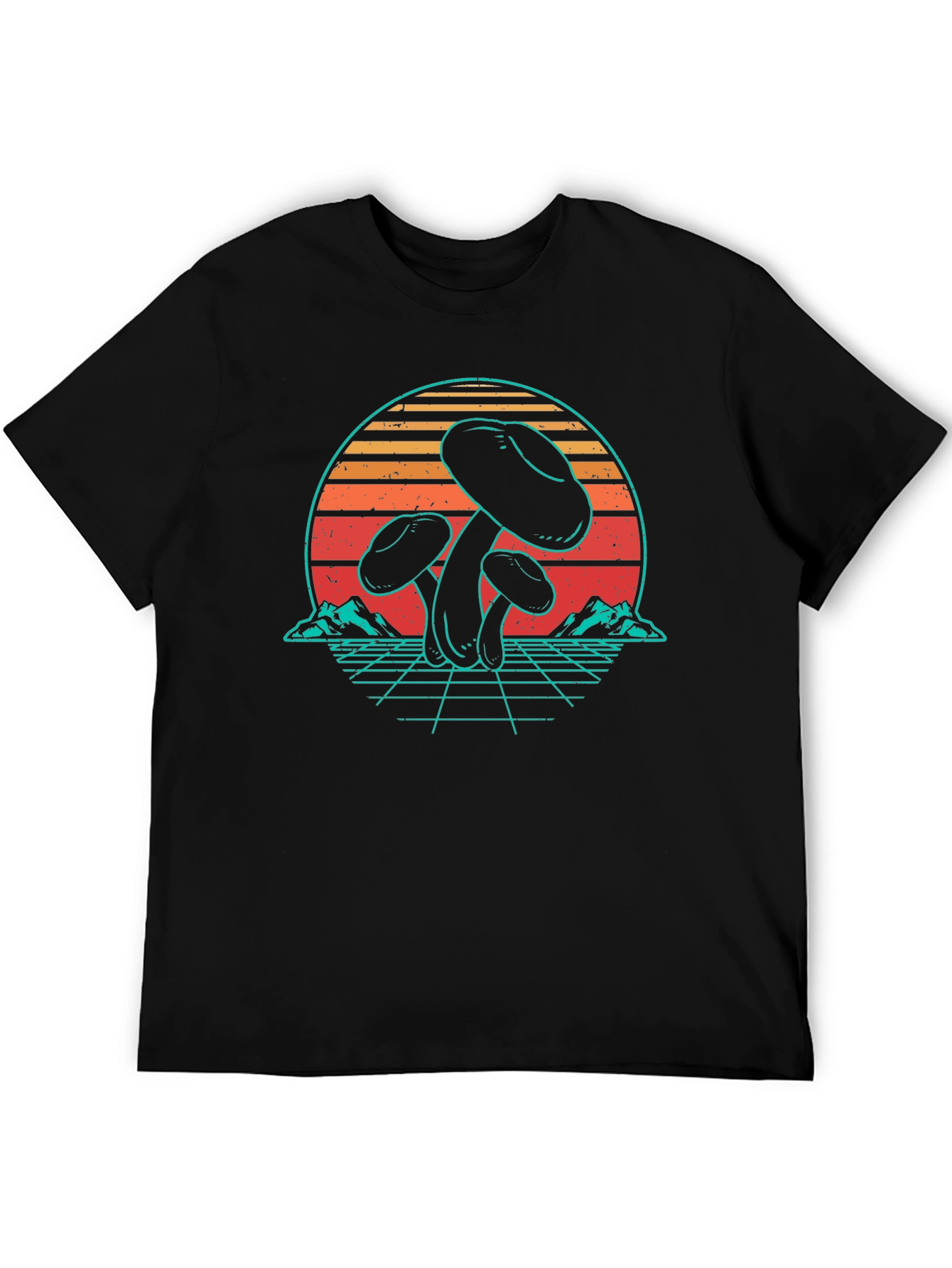 Camiseta Retro de Hongos Psicodélicos