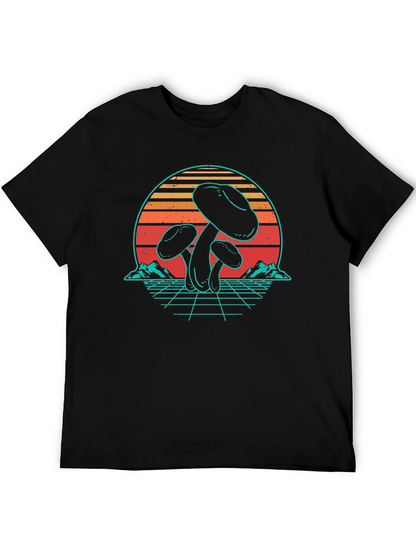 Camiseta Retro de Hongos Psicodélicos