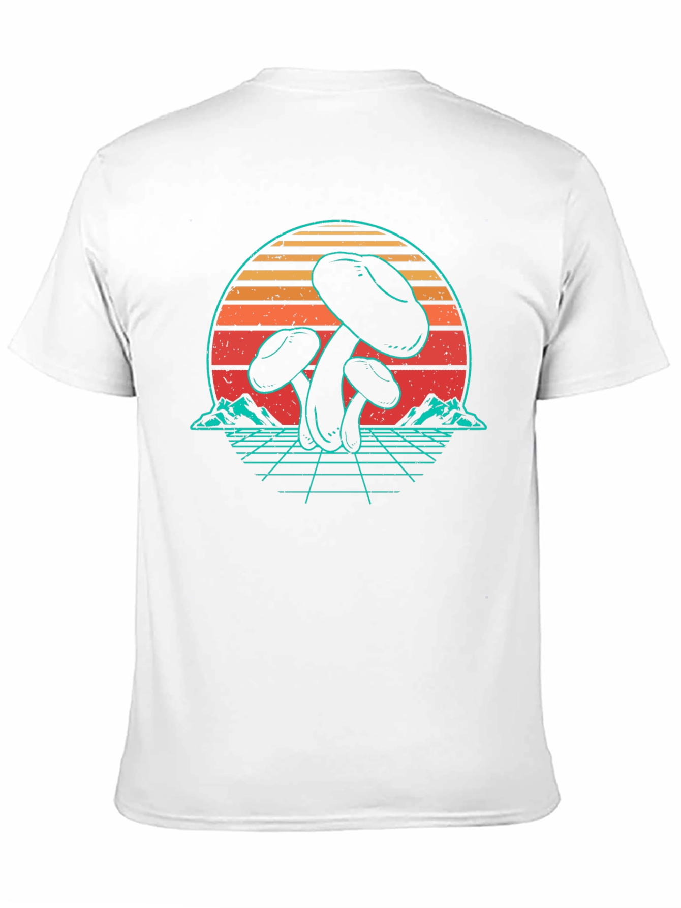 Camiseta Retro de Hongos Psicodélicos