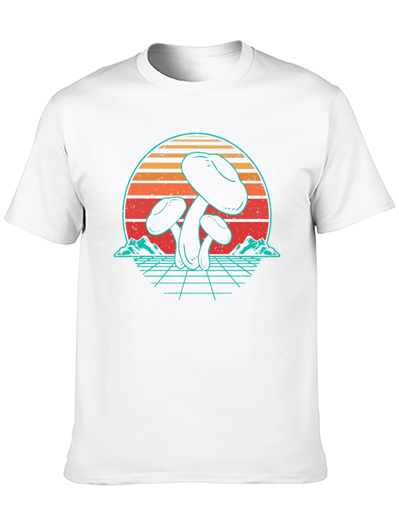 Camiseta Retro de Hongos Psicodélicos