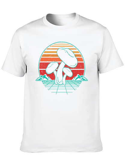 Camiseta Retro de Hongos Psicodélicos