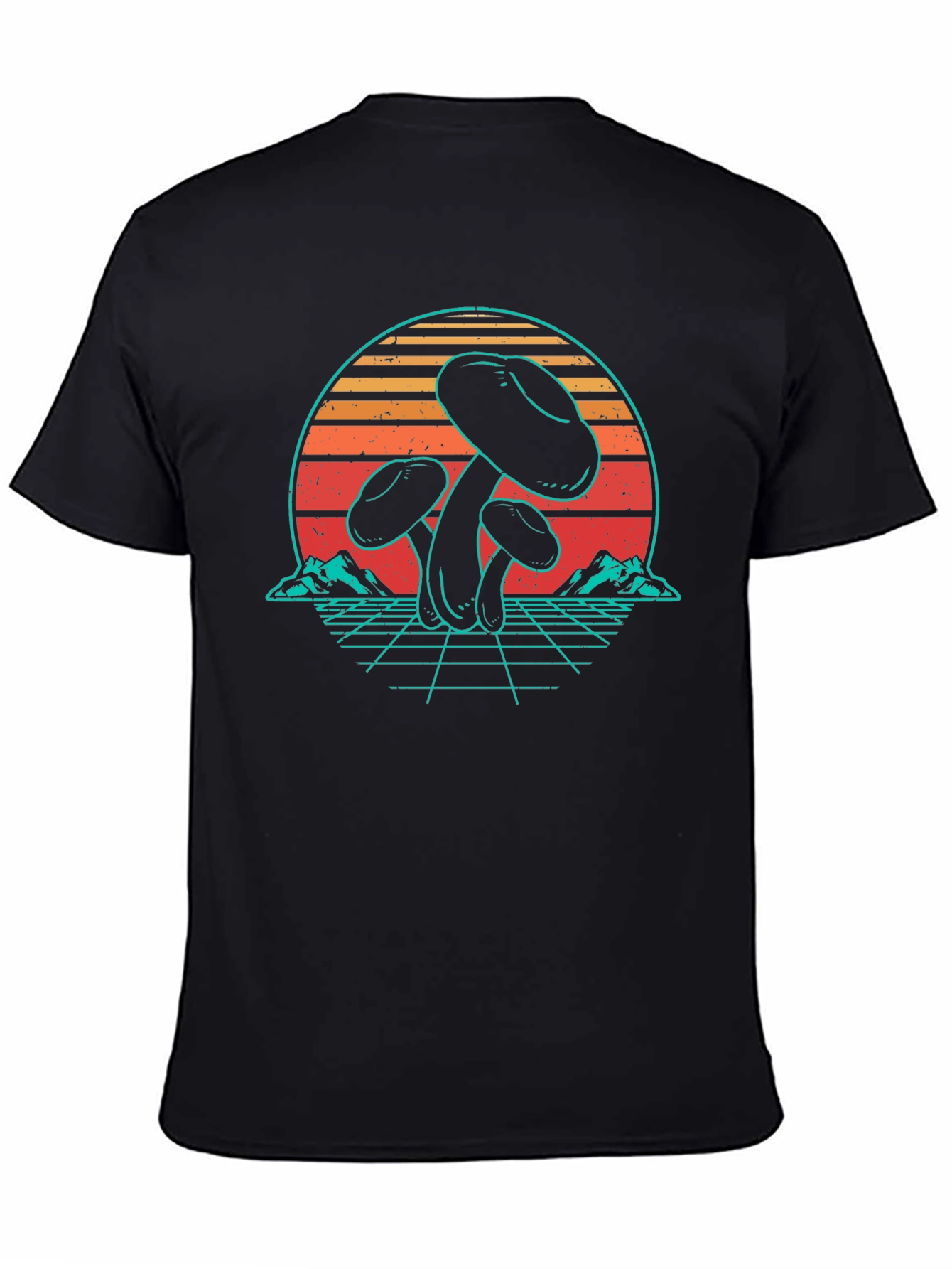 Camiseta Retro de Hongos Psicodélicos