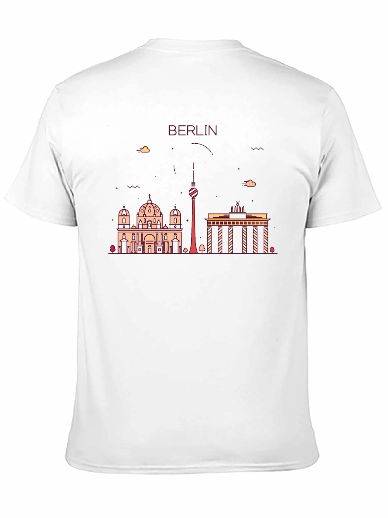 Camiseta Negra con Diseño de Berlín