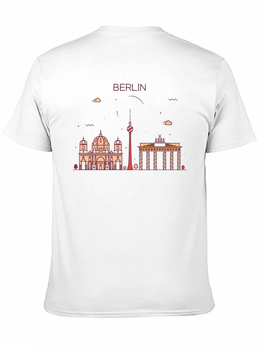Camiseta Negra con Diseño de Berlín