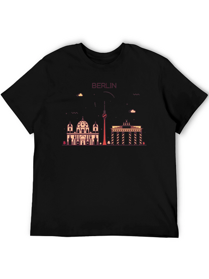 Camiseta Negra con Diseño de Berlín