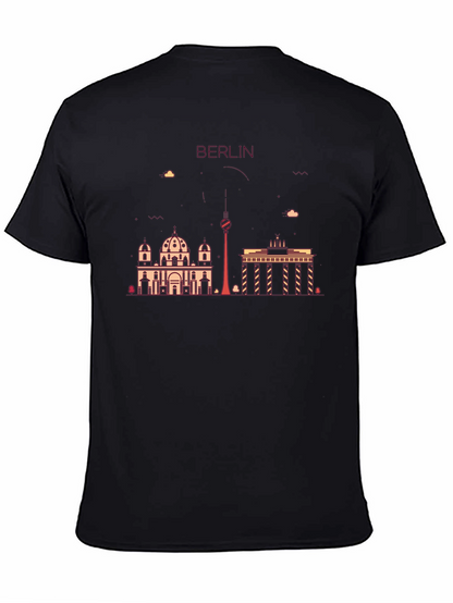 Camiseta Negra con Diseño de Berlín