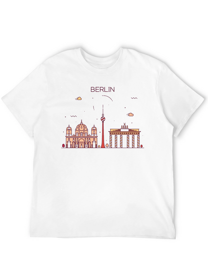 Camiseta Negra con Diseño de Berlín