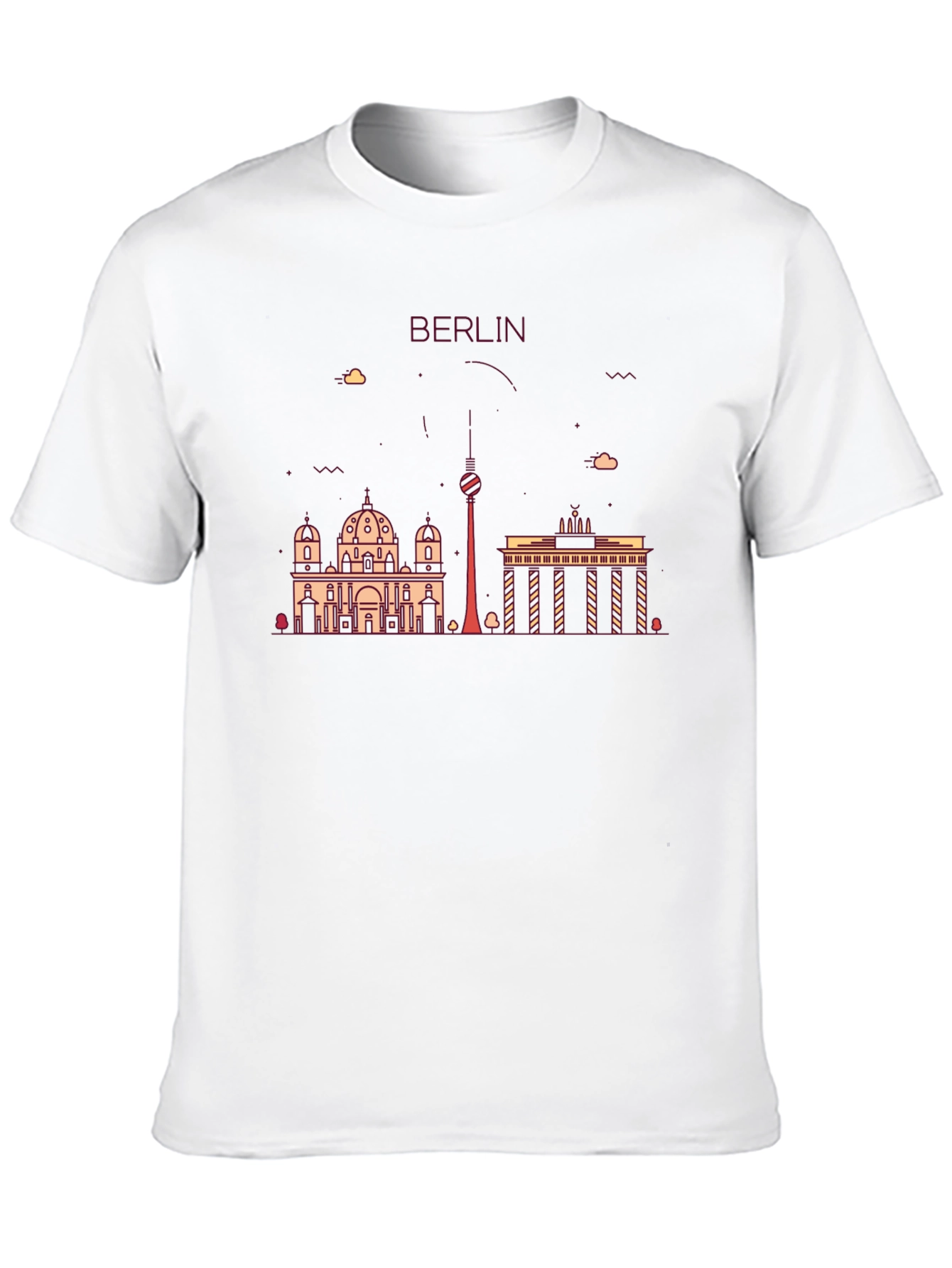 Camiseta Negra con Diseño de Berlín