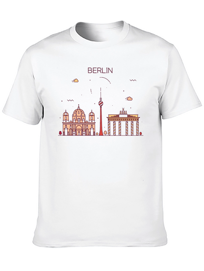 Camiseta Negra con Diseño de Berlín