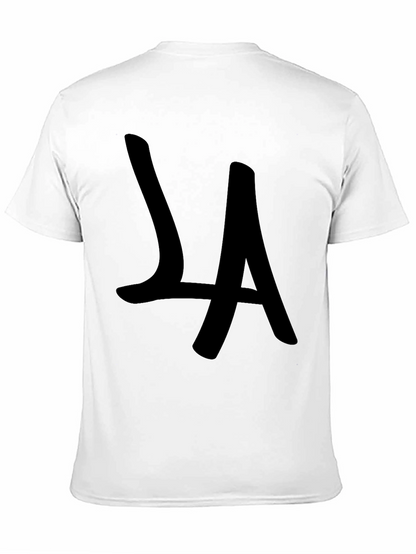 Camiseta Negra LA Estilo Casual