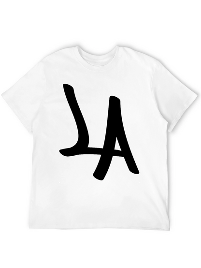 Camiseta Negra LA Estilo Casual
