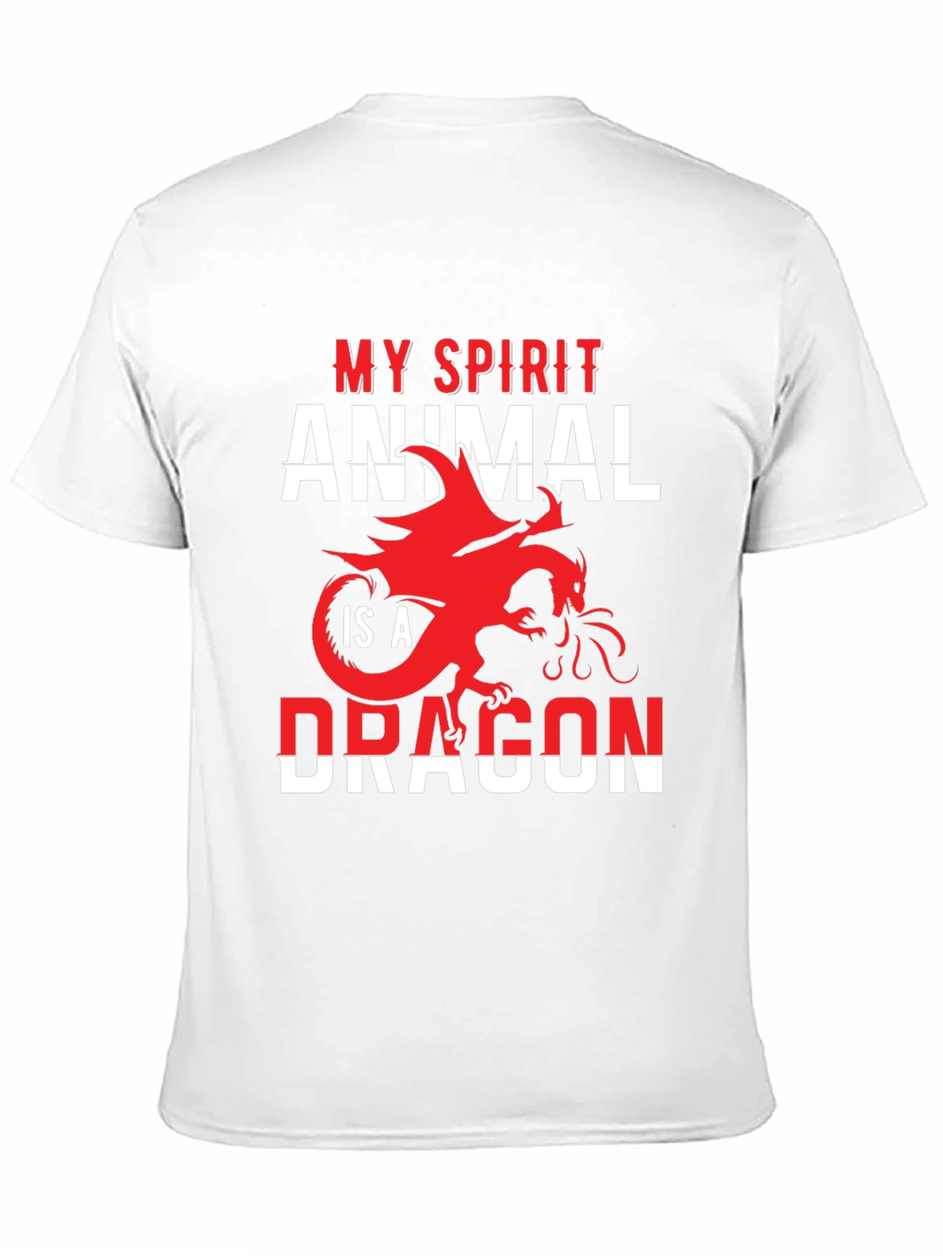 Camiseta Negra Mi Animal Espiritual es un Dragón