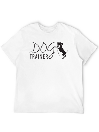 Camiseta Negra Entrenador de Perros Casual