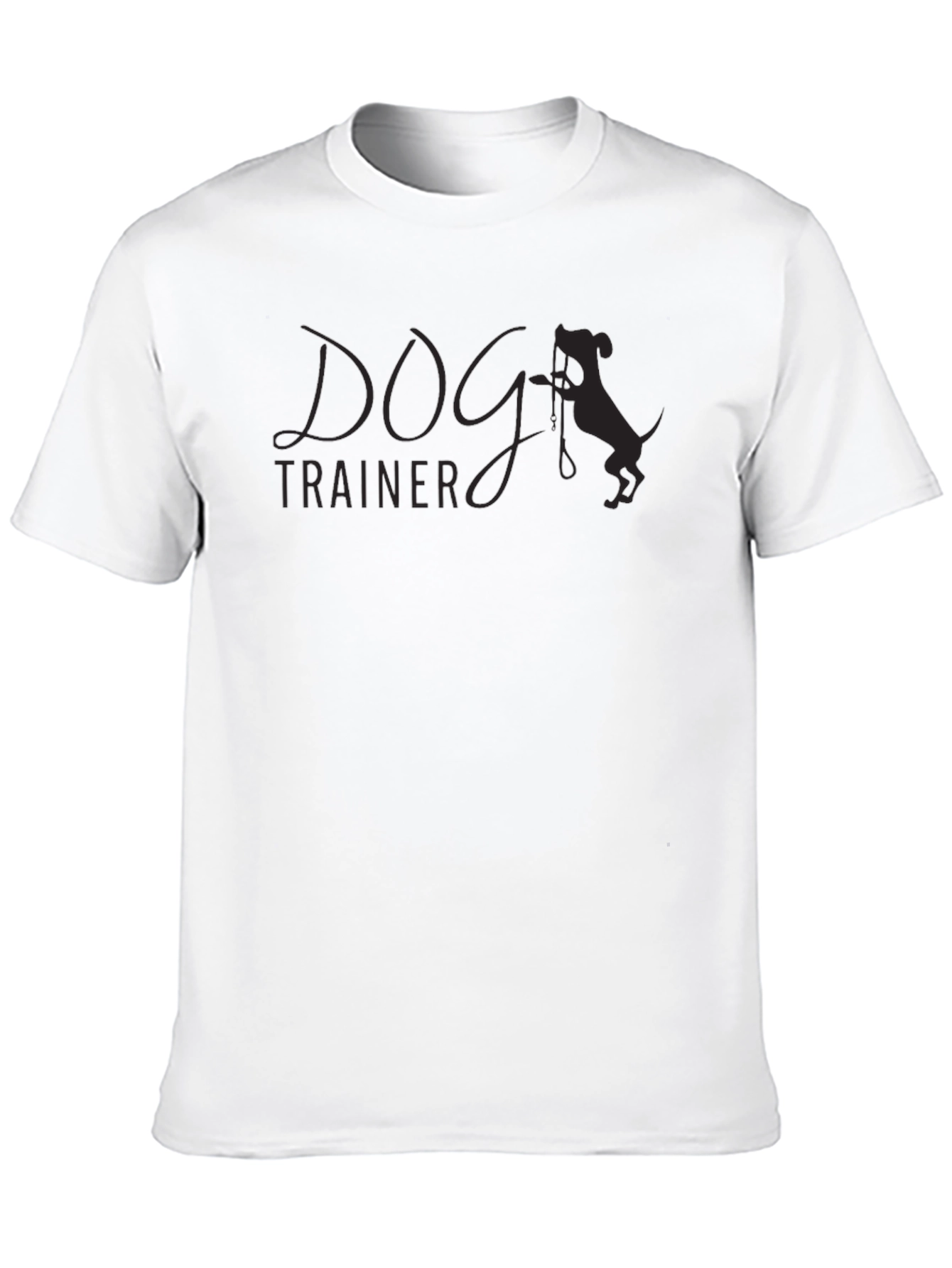 Camiseta Negra Entrenador de Perros Casual