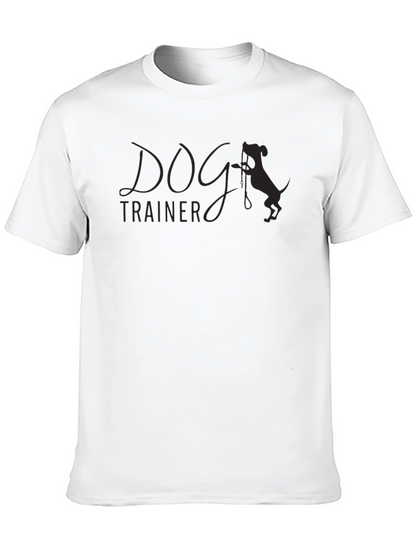 Camiseta Negra Entrenador de Perros Casual