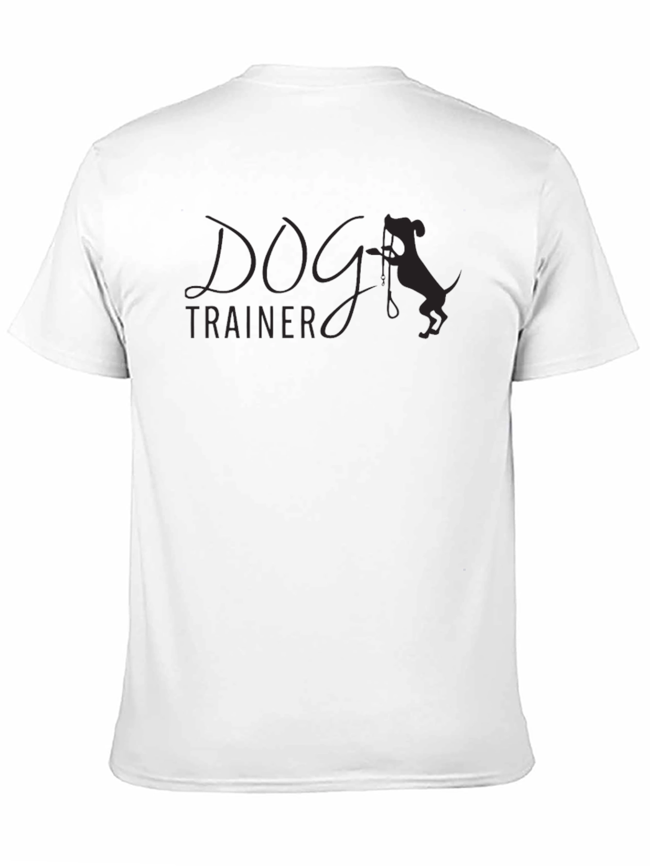 Camiseta Negra Entrenador de Perros Casual