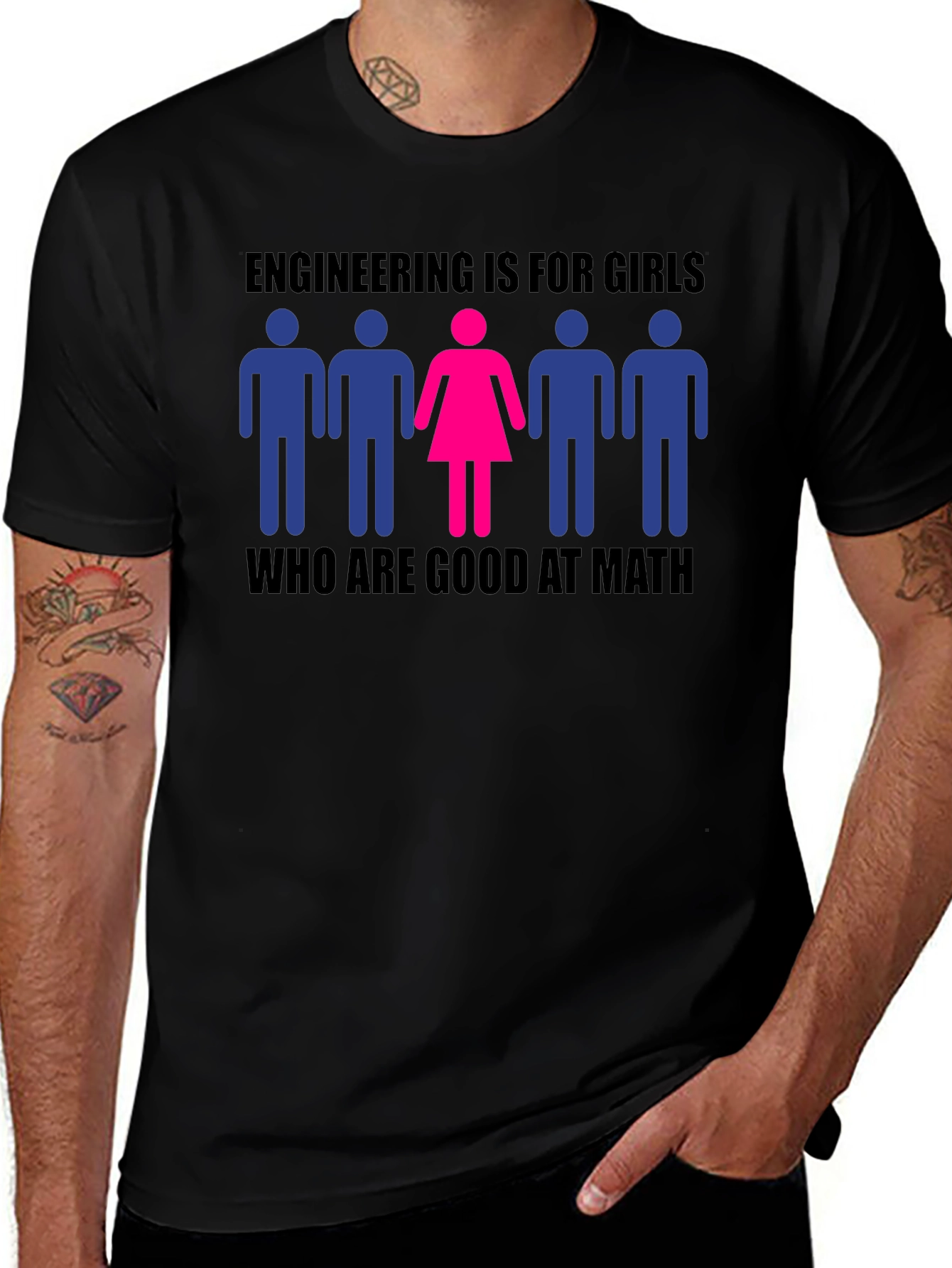 Camiseta Ingeniería es para chicas buenas en matemáticas