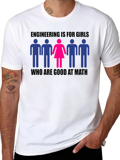 Camiseta Ingeniería es para chicas buenas en matemáticas