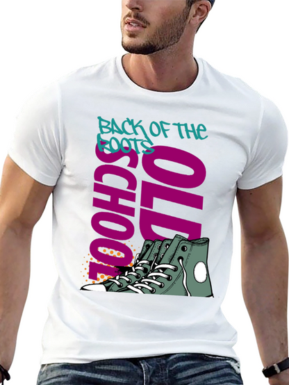 Camiseta Negra Old School Back of the Roots