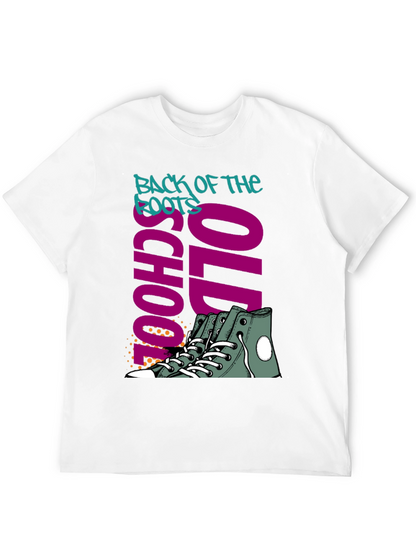 Camiseta Negra Old School Back of the Roots