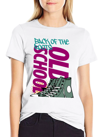 Camiseta Negra Old School Back of the Roots