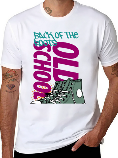 Camiseta Negra Old School Back of the Roots