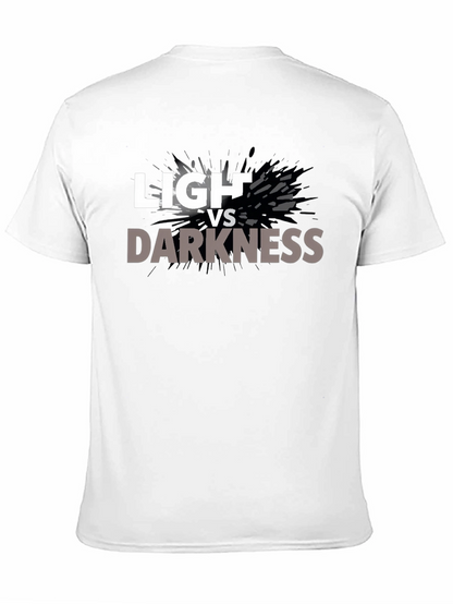 Camiseta Negra Luz vs Oscuridad para Hombre