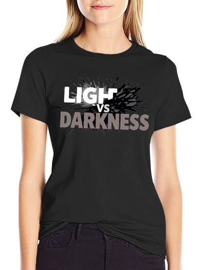Camiseta Negra Luz vs Oscuridad para Hombre