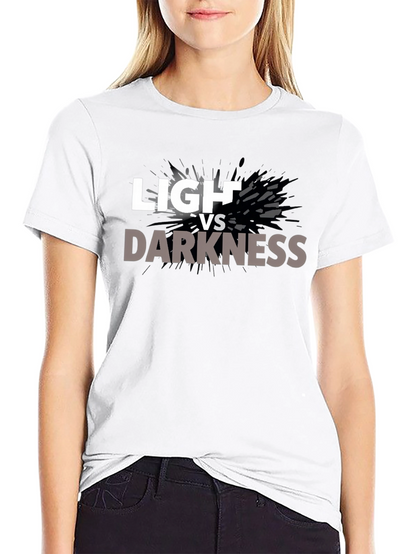 Camiseta Negra Luz vs Oscuridad para Hombre