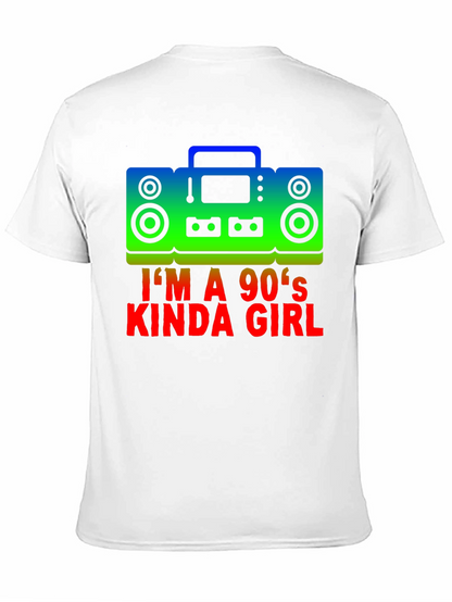 Camiseta Negra Im a 90s Kinda Girl