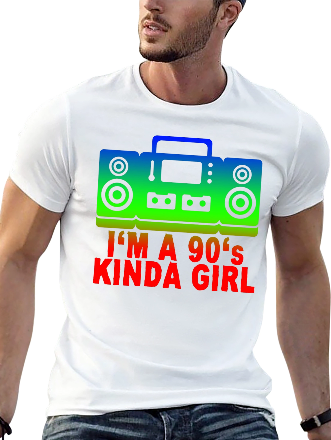 Camiseta Negra Im a 90s Kinda Girl