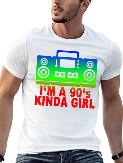 Camiseta Negra Im a 90s Kinda Girl