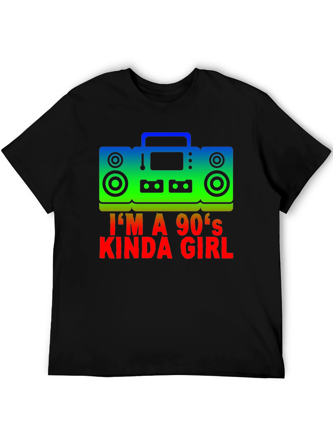Camiseta Negra Im a 90s Kinda Girl