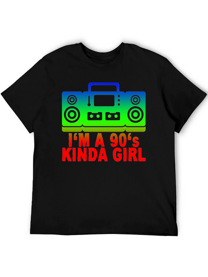 Camiseta Negra Im a 90s Kinda Girl